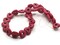 27 15mm Pink Dyed Synthetic Turquoise Stone Puffed Love Heart Beads Love Heart Beads